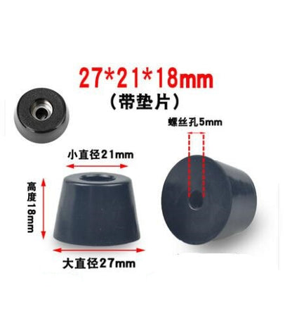 1pack Black Rubber Feet Chair Floor Protector Non-slip Furniture Foot Table Leg Cover Cabinet Bottom Pads Funiture Accessories