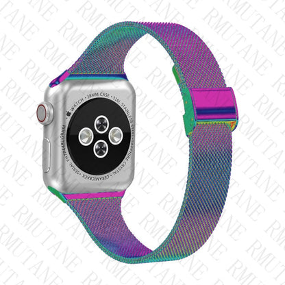 strap For Apple Watch band 44mm 40mm Stainless steel metal bracelet correa