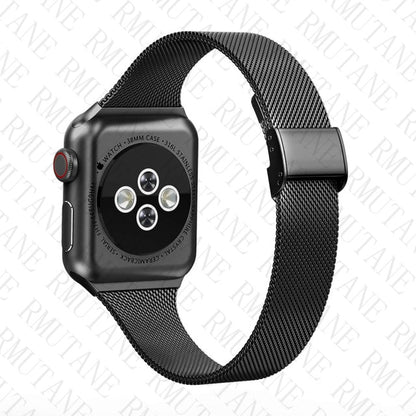 strap For Apple Watch band 44mm 40mm Stainless steel metal bracelet correa