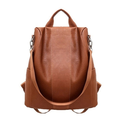 Hot Selling Fashion Women's Backpack PU Leather Rucksack Travel Colorful