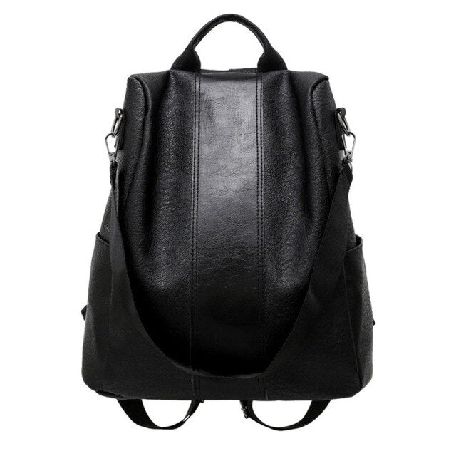 Hot Selling Fashion Women's Backpack PU Leather Rucksack Travel Colorful