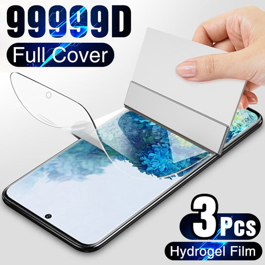 3Pcs Hydrogel Film on the Screen Protector For Samsung Galaxy S10 S20 S9