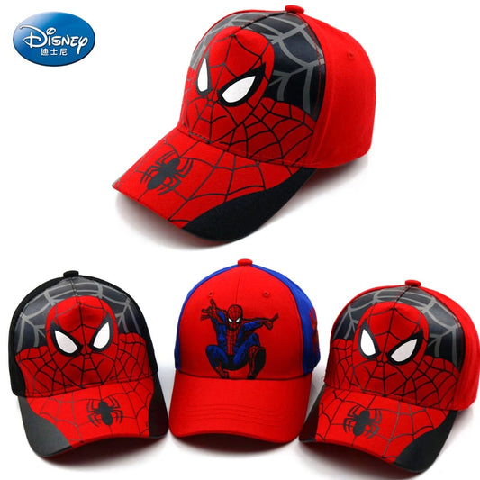 Disney Anime Spiderman Baseball Cap For Boys Girls Autumn Baby Hats Children'