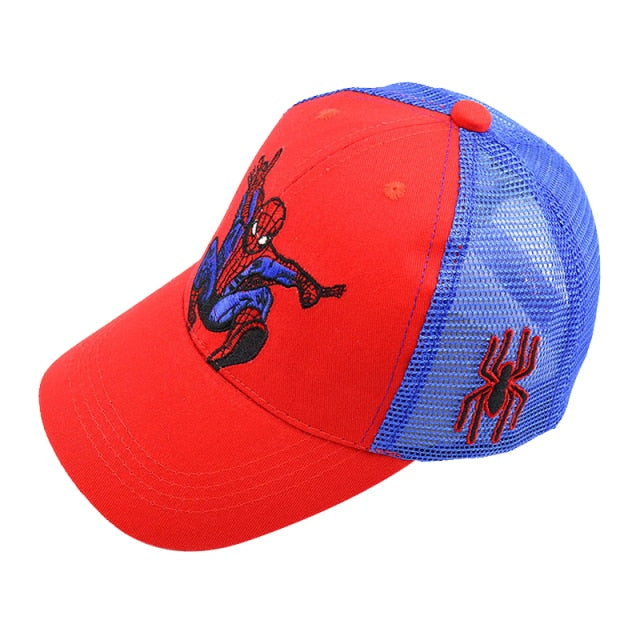 Disney Anime Spiderman Baseball Cap For Boys Girls Autumn Baby Hats Children'