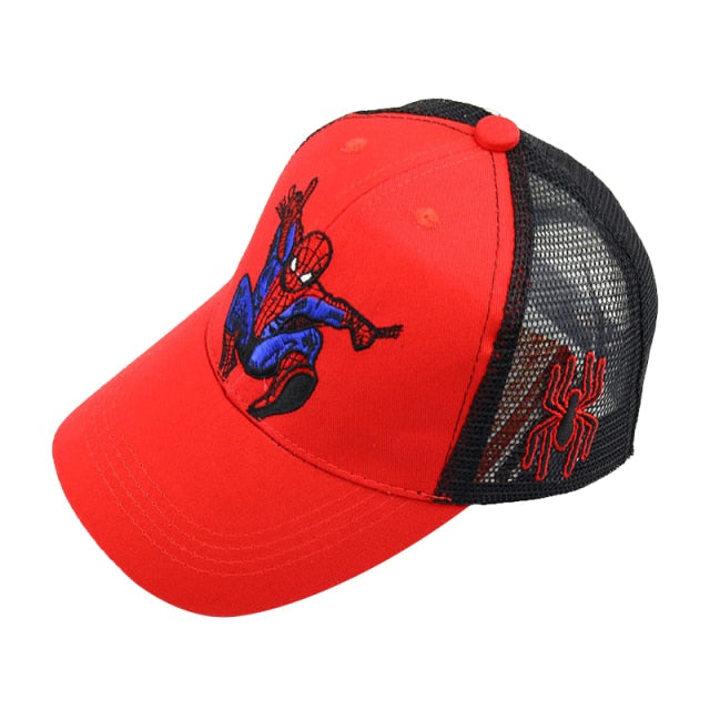 Disney Anime Spiderman Baseball Cap For Boys Girls Autumn Baby Hats Children'