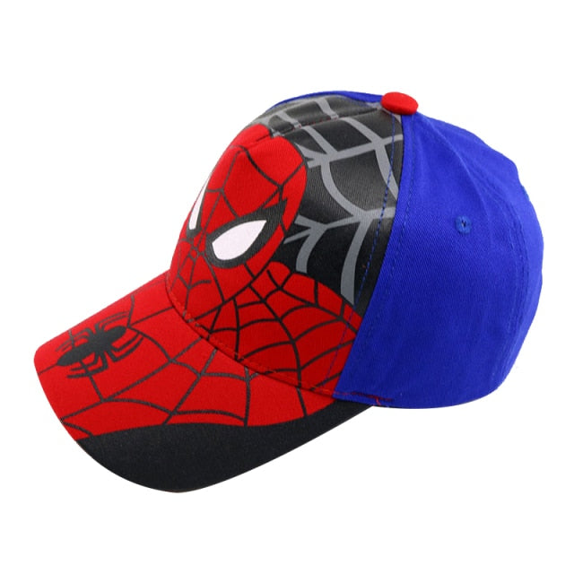 Disney Anime Spiderman Baseball Cap For Boys Girls Autumn Baby Hats Children'