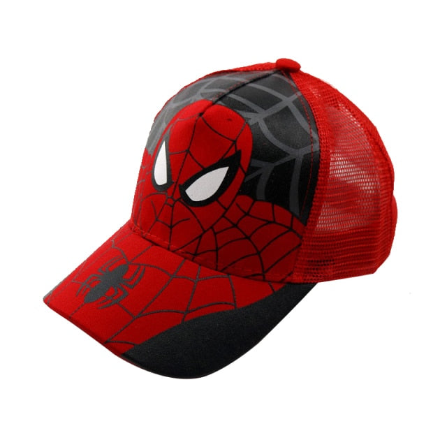 Disney Anime Spiderman Baseball Cap For Boys Girls Autumn Baby Hats Children'