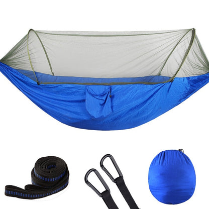 2021 Camping Hammock with Mosquito Net Pop-Up Light Portable Outdoor