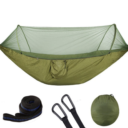 2021 Camping Hammock with Mosquito Net Pop-Up Light Portable Outdoor