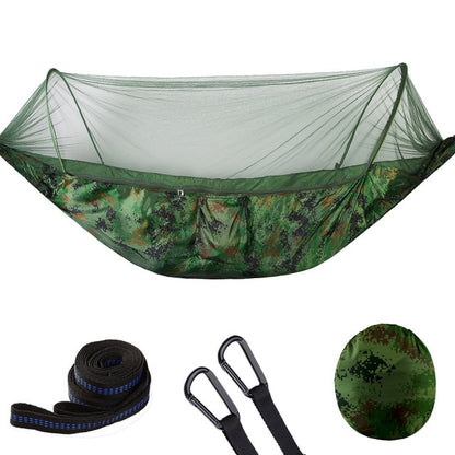 2021 Camping Hammock with Mosquito Net Pop-Up Light Portable Outdoor