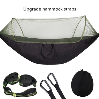 2021 Camping Hammock with Mosquito Net Pop-Up Light Portable Outdoor
