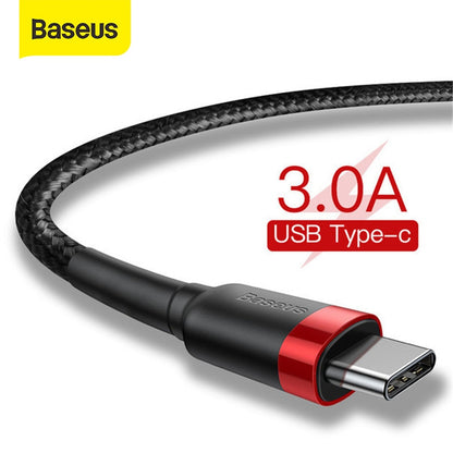 Baseus USB Type C Cable for Samsung S10 S9 Quick Charge 3.0 Cable