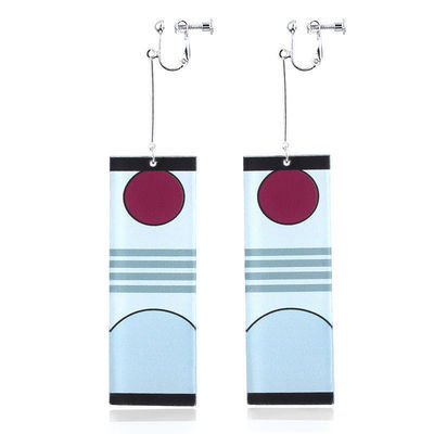 Fashion Acrylic Tanjiro Earrings Demon Slayer Earrings Anime Cosplay