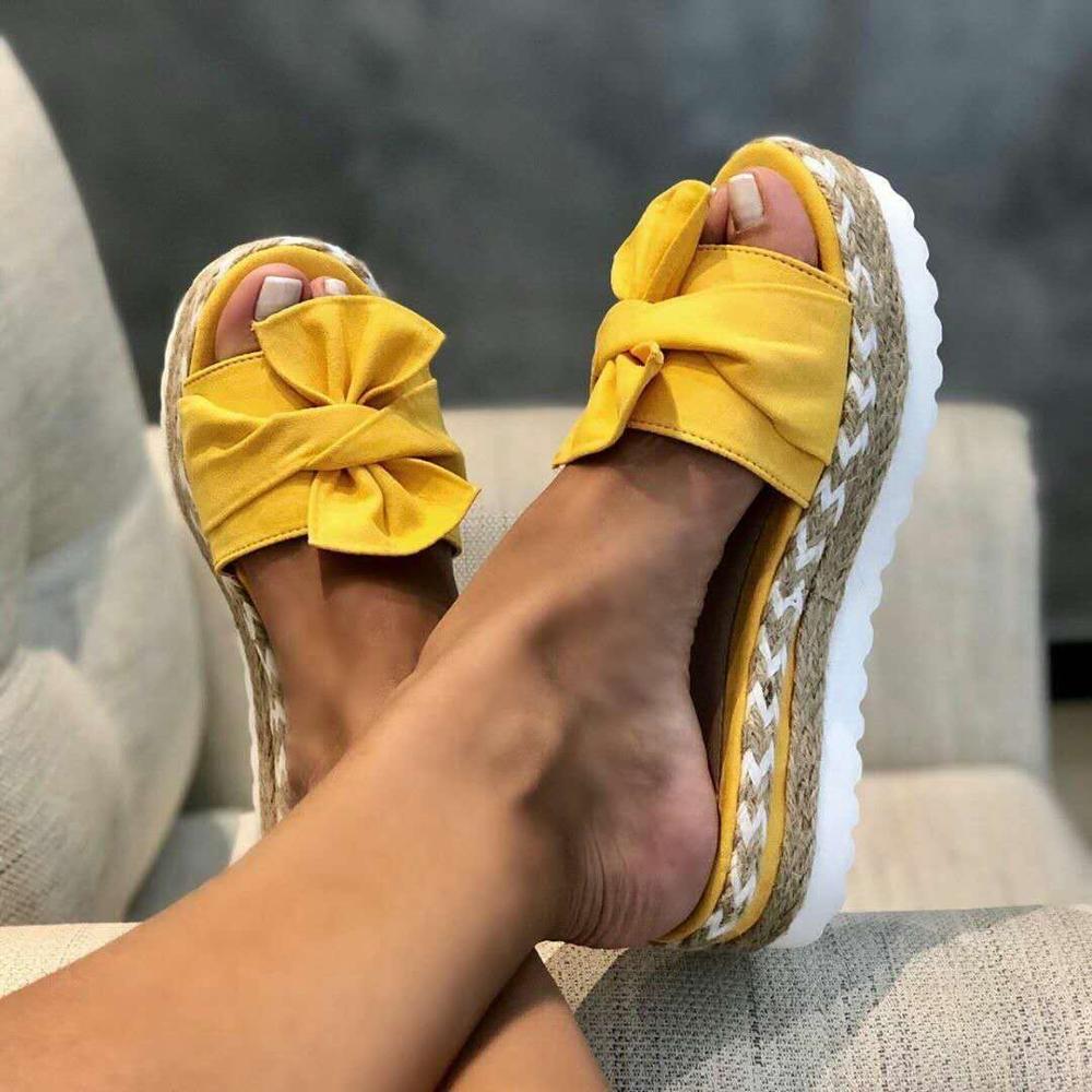 Slippers Women Sandals Platform Sandals Shoes Women Bow 2021 Summer Sandals