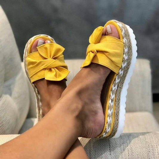 Slippers Women Sandals Platform Sandals Shoes Women Bow 2021 Summer Sandals