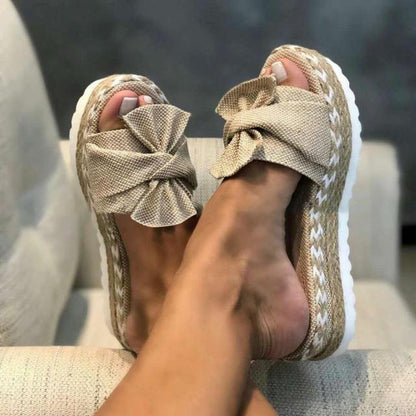 Slippers Women Sandals Platform Sandals Shoes Women Bow 2021 Summer Sandals