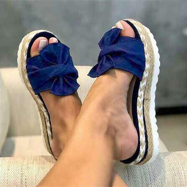 Slippers Women Sandals Platform Sandals Shoes Women Bow 2021 Summer Sandals
