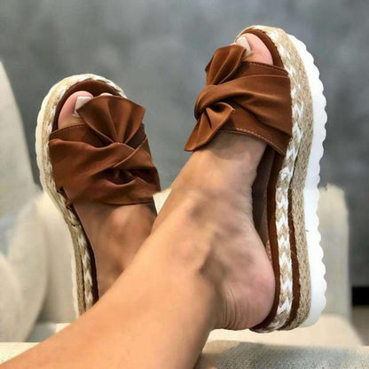 Slippers Women Sandals Platform Sandals Shoes Women Bow 2021 Summer Sandals