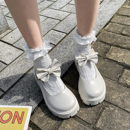 shoes on heels Lolita platform shoes women Japanese Style Mary Jane Shoes