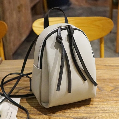 Hot Selling Fashion Women's Backpack PU Leather Rucksack Travel Colorful