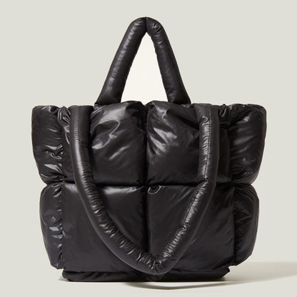 Fashion Large Tote Padded Handbags Designer Quilted Women Shoulder