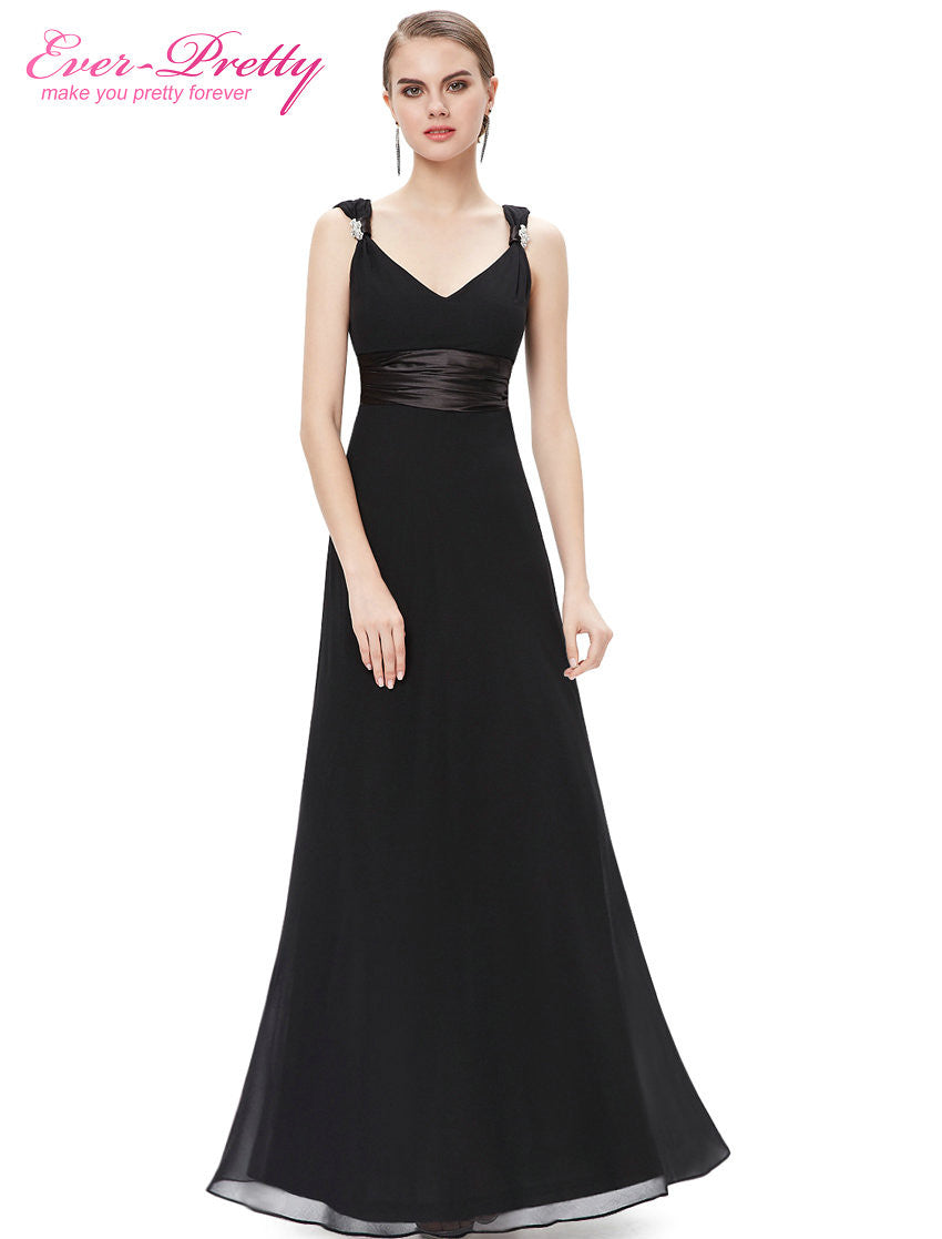 Evening Dress Ever Pretty HE09601 Long Maxi  Sexy Double V-neck Chiffon 2016 Vestidos Women - Shopy Max