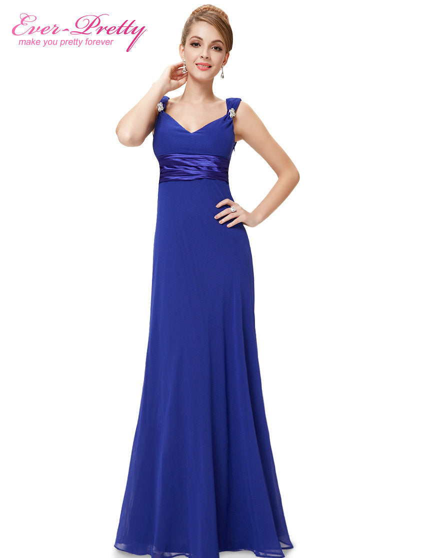 Evening Dress Ever Pretty HE09601 Long Maxi  Sexy Double V-neck Chiffon 2016 Vestidos Women - Shopy Max