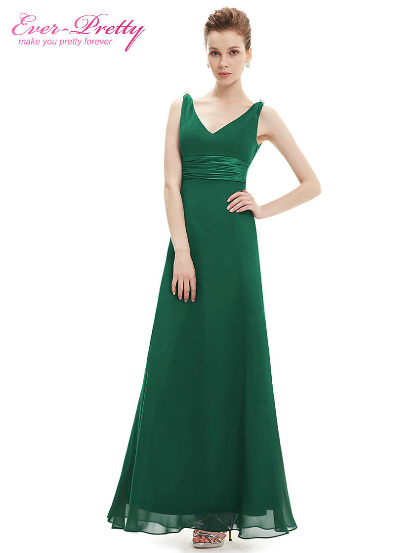 Evening Dress Ever Pretty HE09601 Long Maxi  Sexy Double V-neck Chiffon 2016 Vestidos Women - Shopy Max