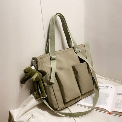 Female Bag Shoppers Simple Fashion Zipper Handbags Shoulder Waterproof