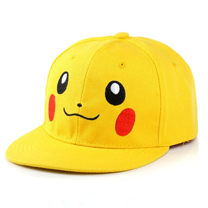 Pokemon Pikachu baseball cap peaked cap cartoon anime character flat brim