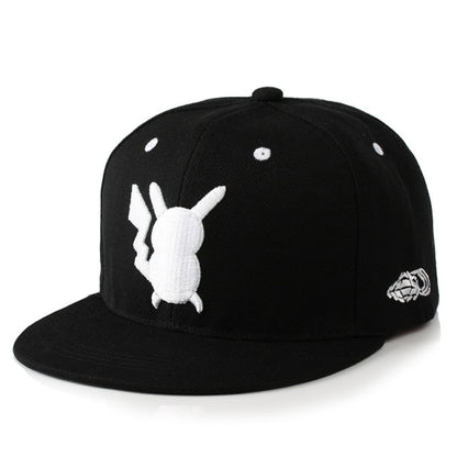 Pokemon Pikachu baseball cap peaked cap cartoon anime character flat brim