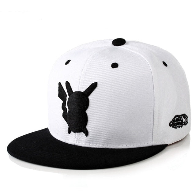 Pokemon Pikachu baseball cap peaked cap cartoon anime character flat brim