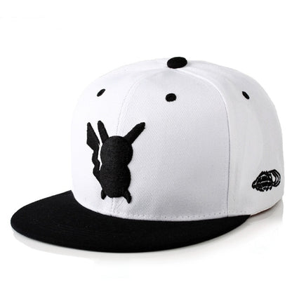 Pokemon Pikachu baseball cap peaked cap cartoon anime character flat brim