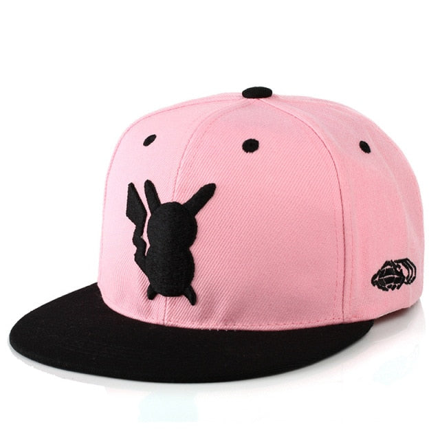 Pokemon Pikachu baseball cap peaked cap cartoon anime character flat brim