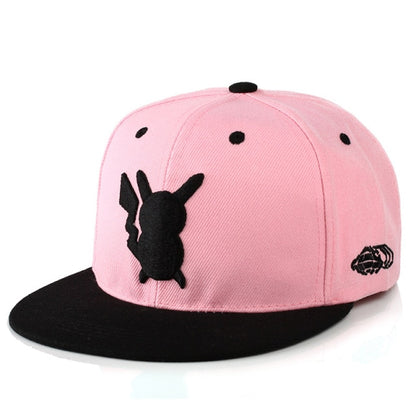 Pokemon Pikachu baseball cap peaked cap cartoon anime character flat brim