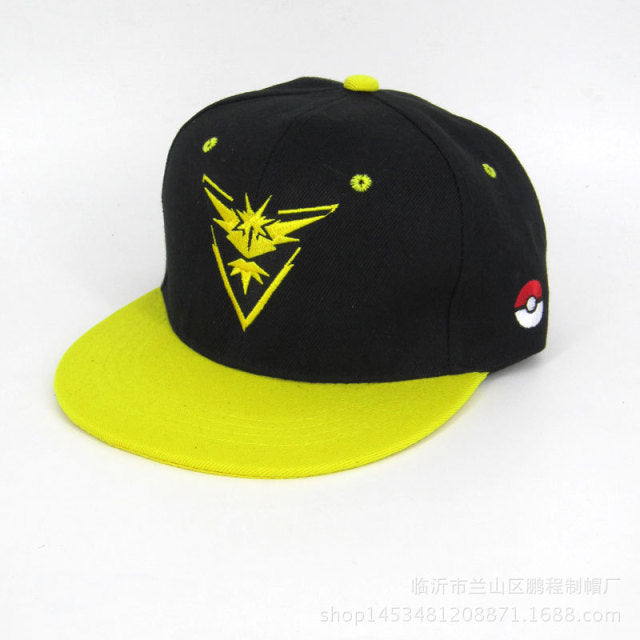 Pokemon Pikachu baseball cap peaked cap cartoon anime character flat brim