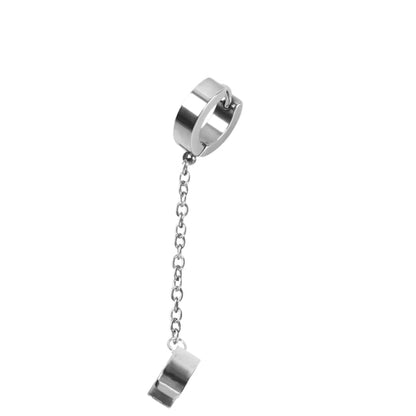 1 Piece Stainless Steel Painless Ear Clip Earrings for Men Women