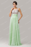 5 Colors Fast Delivery Charming Beaded Long Pink Blue Green Purple Formal Elegant Evening