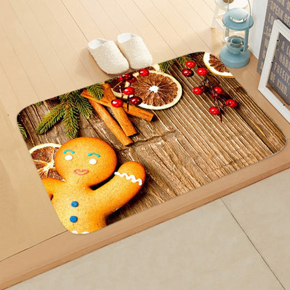 Merry Christmas Decor Floor Mat 40x60cm Santa Claus Elk Stocking Doormat Xmas