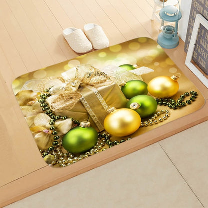 Merry Christmas Decor Floor Mat 40x60cm Santa Claus Elk Stocking Doormat Xmas