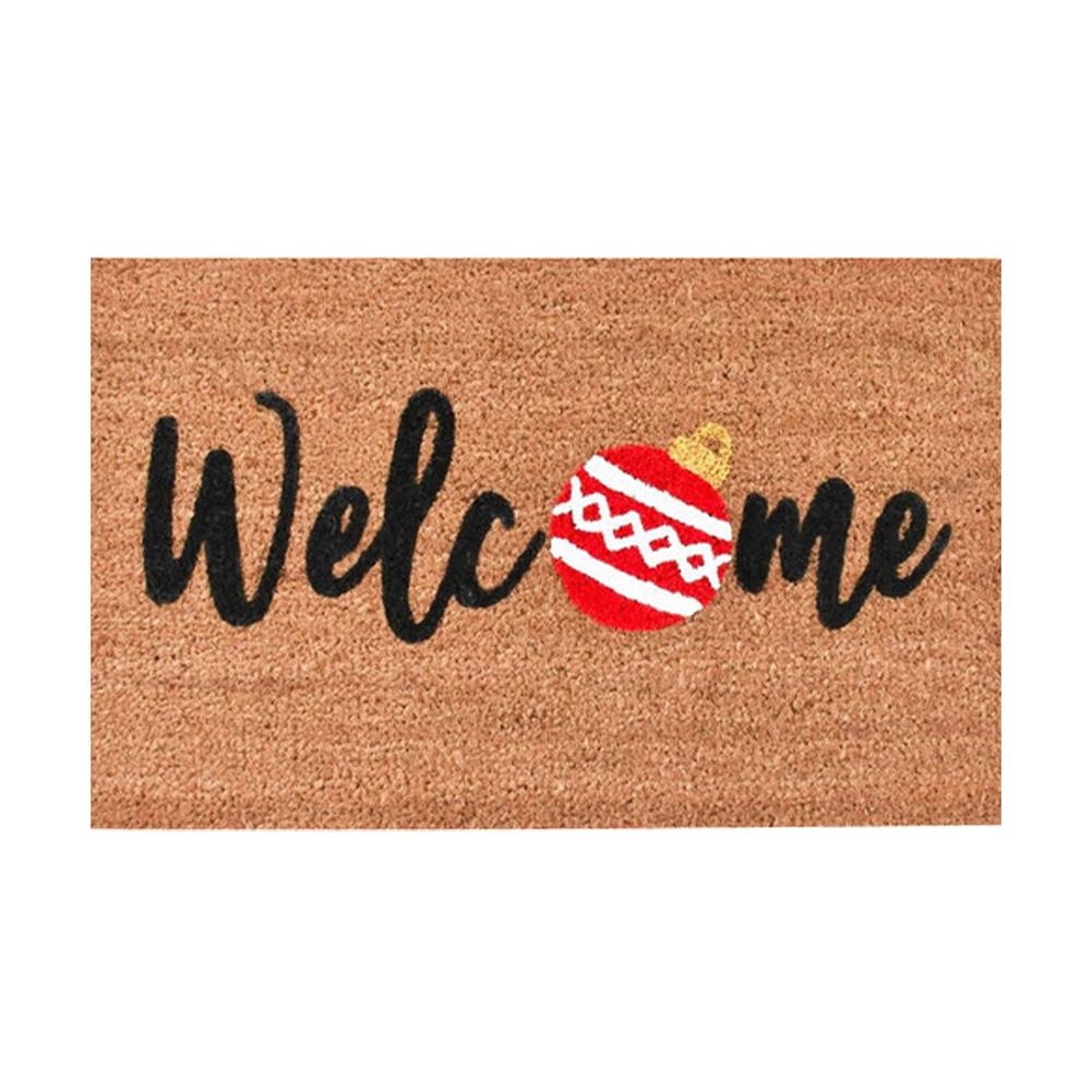 Coir Welcome Mats Entrance Door Floor Non-slip Mat Foot Pad Home Carpet For Hallway Bath Kitchen