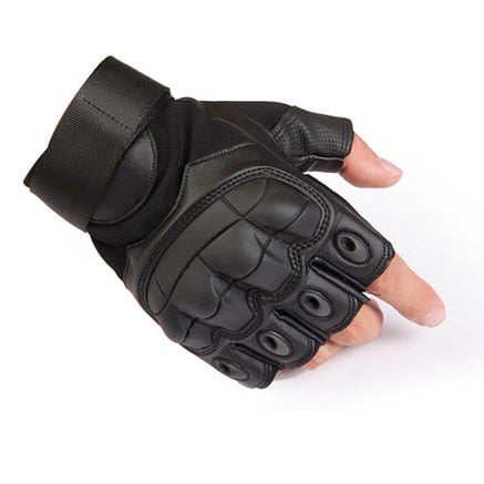 Touch Screen Tactical Gloves PU Leather Army Military Combat Airsoft