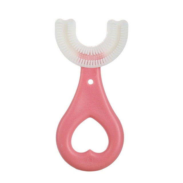 Kids Toothbrush Infant Toothbrush with Handle Silicone Oral Care Cleaning Brush for Toddlers Ages 2-12