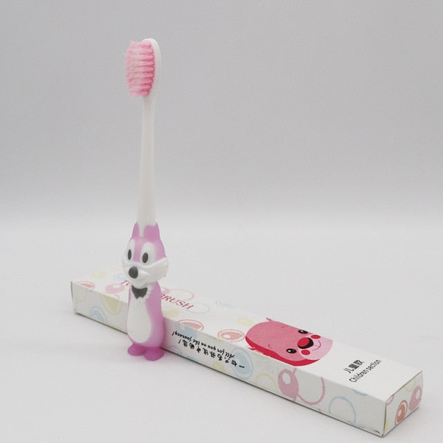 Kids Toothbrush Infant Toothbrush with Handle Silicone Oral Care Cleaning Brush for Toddlers Ages 2-12