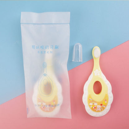 Kids Toothbrush Infant Toothbrush with Handle Silicone Oral Care Cleaning Brush for Toddlers Ages 2-12