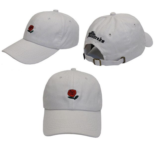 New The Hundreds Dad Hat Flower Rose Embroidered Snapback Baseball Cap Visor Hat Baseball Cap Visor Hat Clothing Accessories