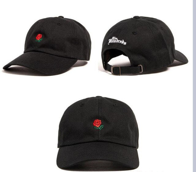 New The Hundreds Dad Hat Flower Rose Embroidered Snapback Baseball Cap Visor Hat Baseball Cap Visor Hat Clothing Accessories