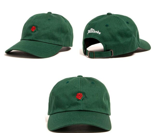 New The Hundreds Dad Hat Flower Rose Embroidered Snapback Baseball Cap Visor Hat Baseball Cap Visor Hat Clothing Accessories