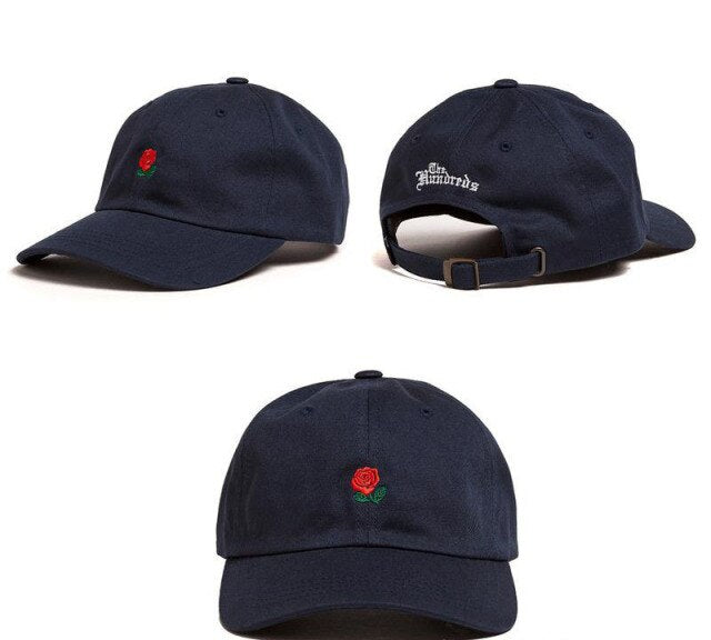 New The Hundreds Dad Hat Flower Rose Embroidered Snapback Baseball Cap Visor Hat Baseball Cap Visor Hat Clothing Accessories