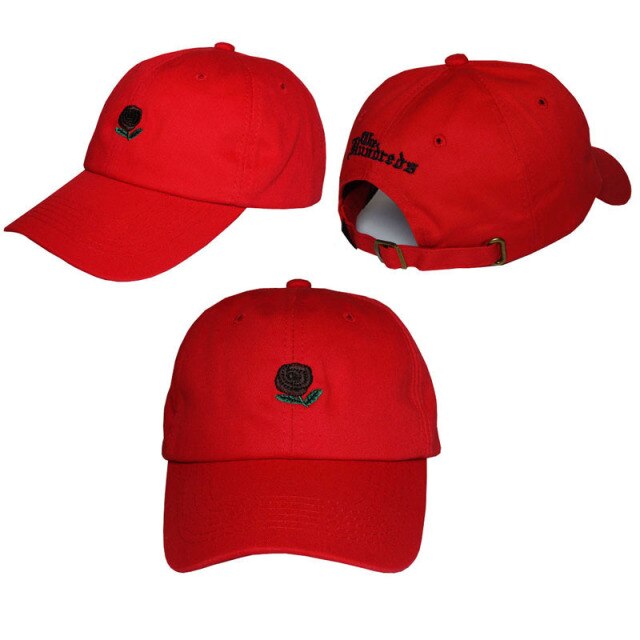 New The Hundreds Dad Hat Flower Rose Embroidered Snapback Baseball Cap Visor Hat Baseball Cap Visor Hat Clothing Accessories